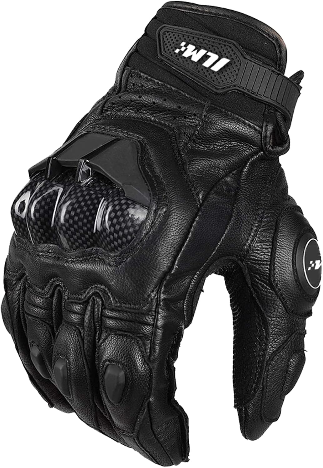 ILM guantes de motocicleta de cuero que permiten la circulación de...