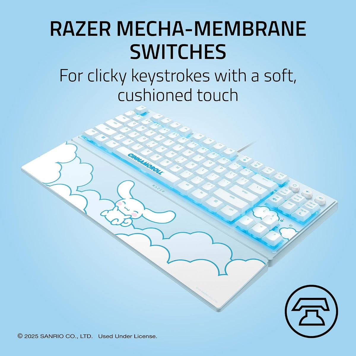 Teclado para juegos Razer Ornata V3 TKL: Teclas de perfil bajo - In...