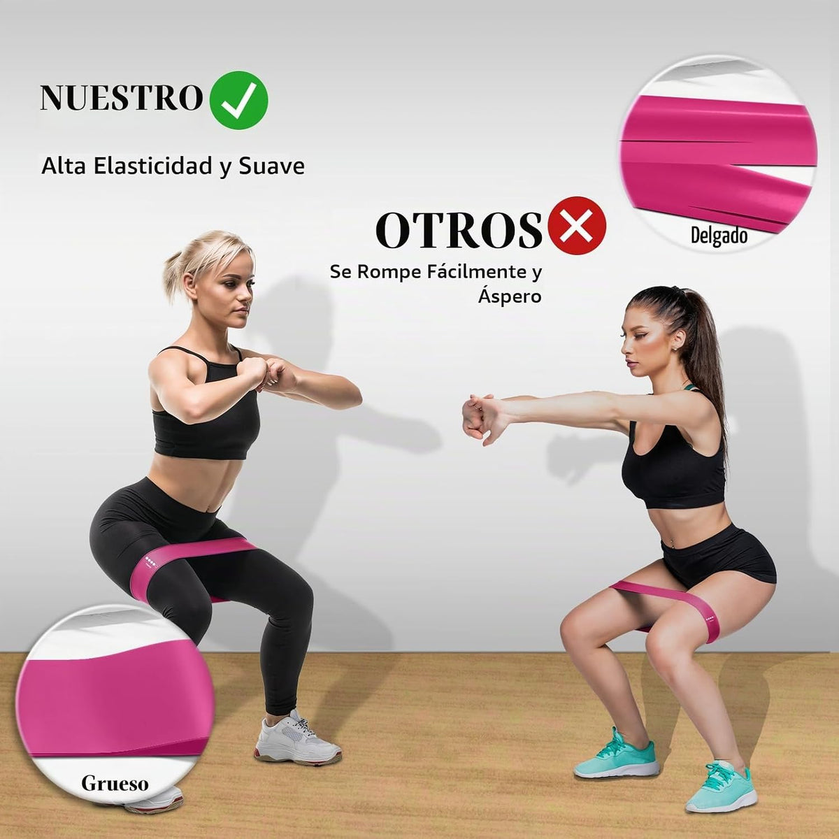 Bandas de Resistencia para Hacer Ejercicio, Bandas elásticas de Eje...