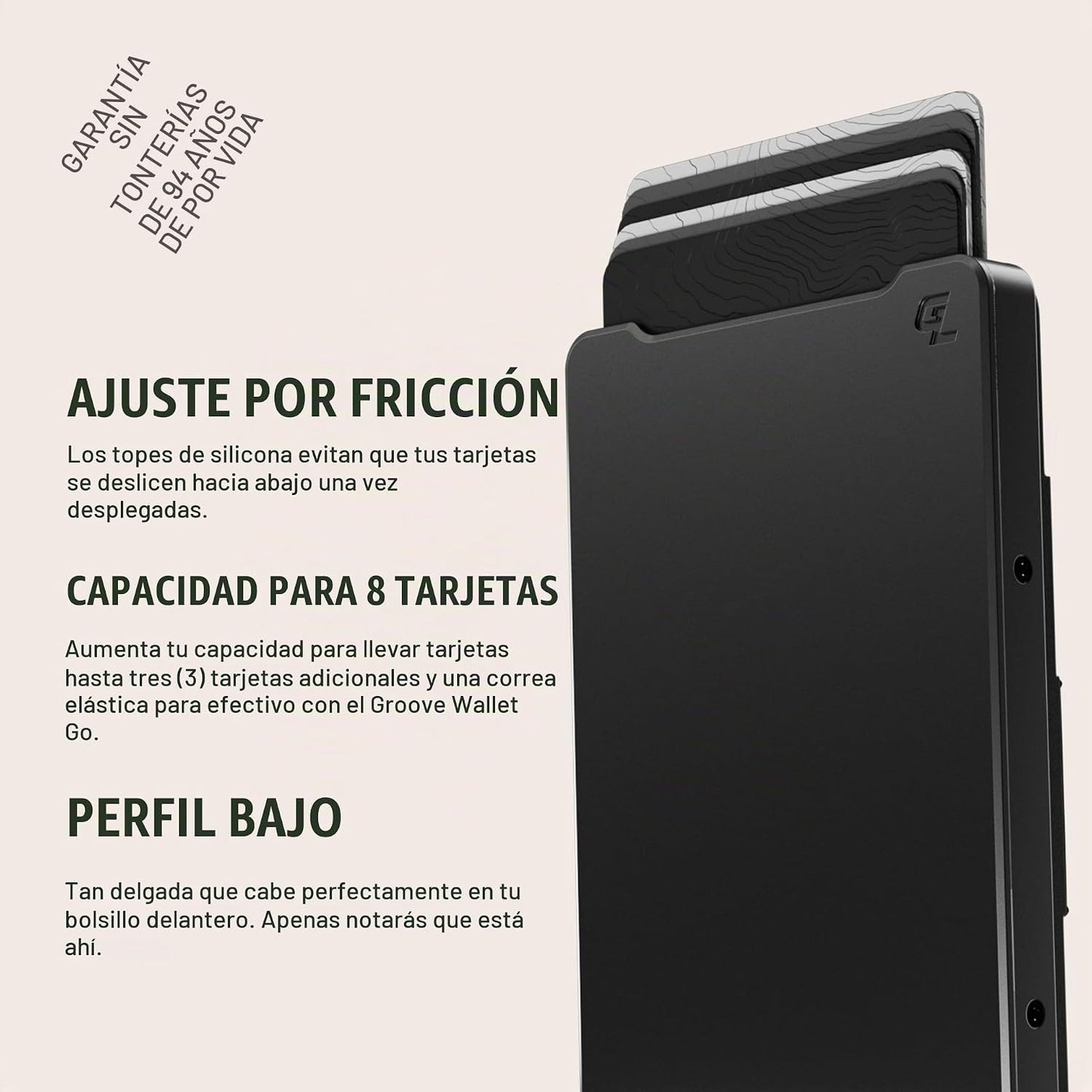 Groove Life Cartera Magnética con Deslizamiento del Pulgar Groove -...