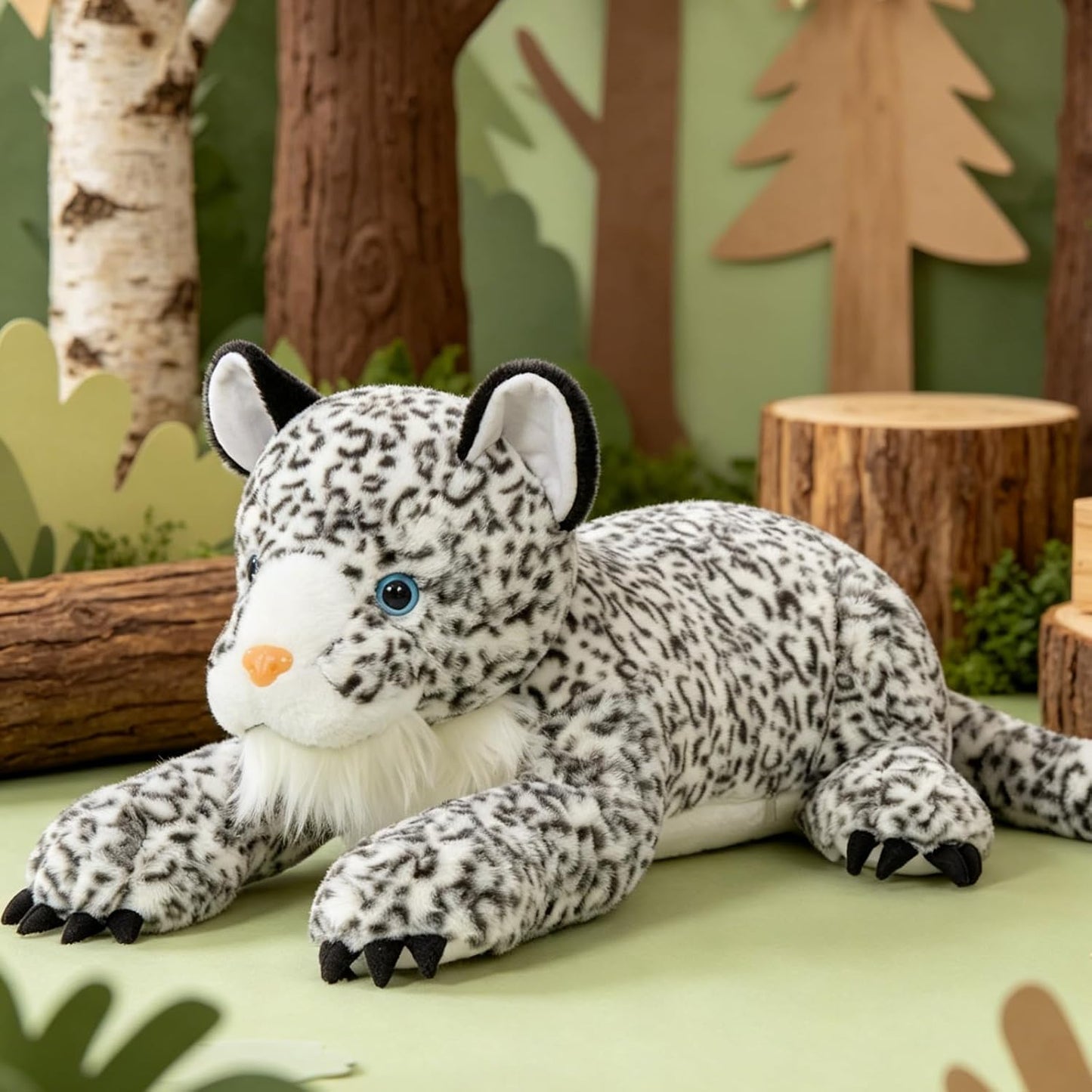 MaoGoLan Almohada de Animal de Peluche Leopardo de las Nieves Gigan...