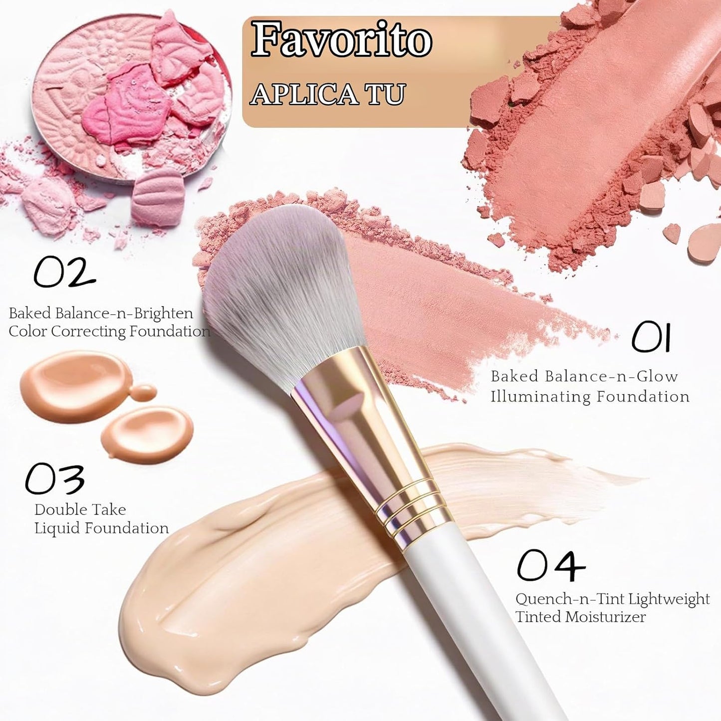 CLRDZN - Juego de brochas de maquillaje profesional, juego de broch...