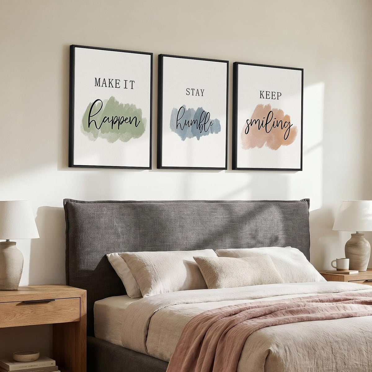 Arte de pared motivacional enmarcado para decoración de oficina, 3...