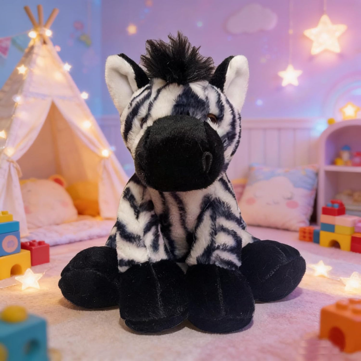 YUKOUQIAN Peluche de cebra de 8 pulgadas para niñas y niños de Navi...