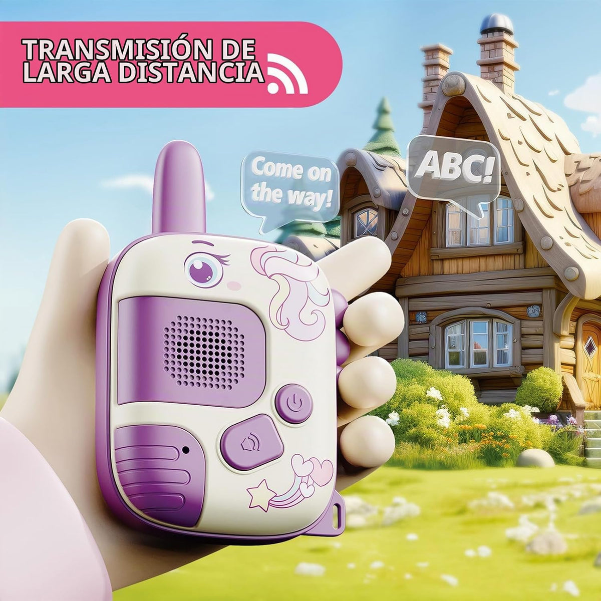 Walkie Talkies - Juguetes para niñas: juguetes de unicornio, paquet...