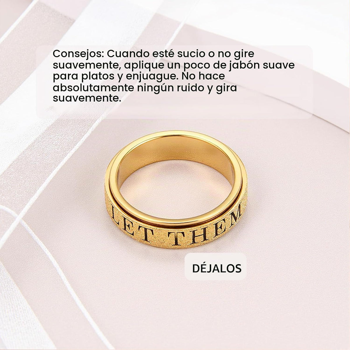 Fidget Toys Anillo de ansiedad para adultos para mujeres: Fidget Sp...