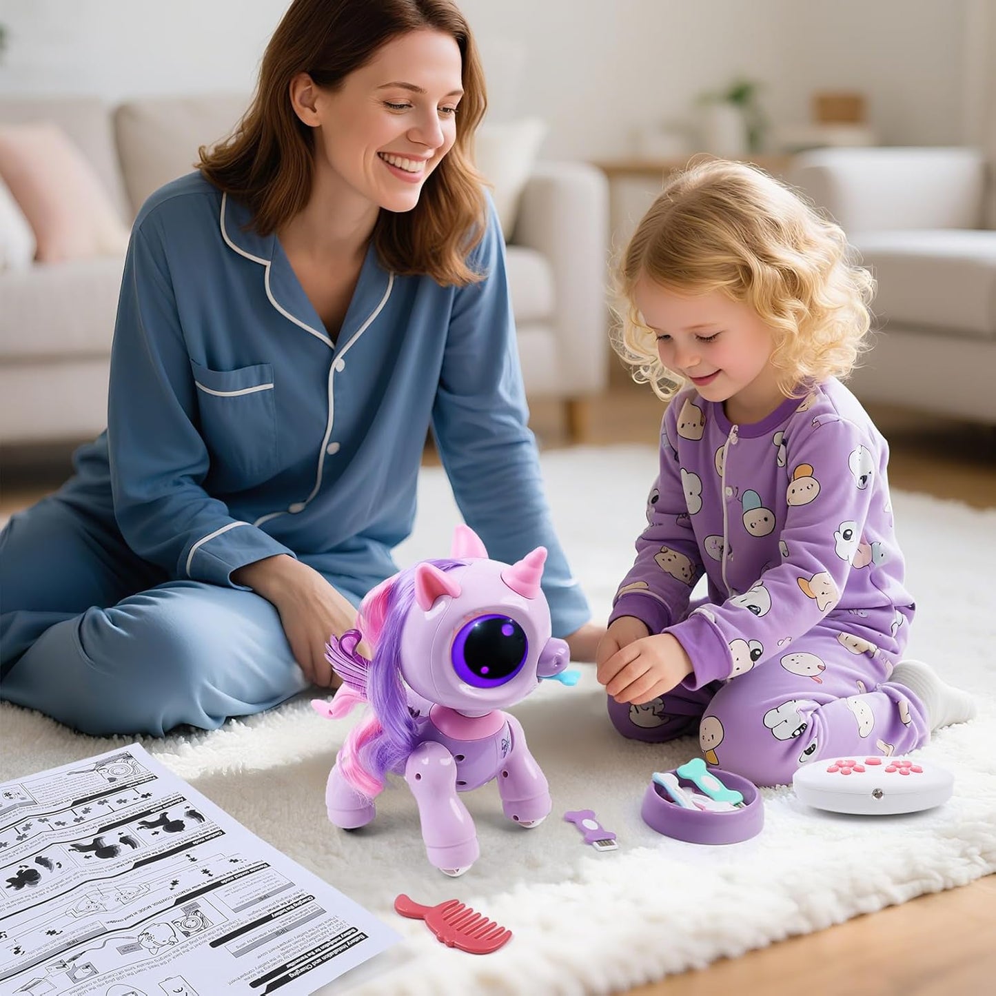 BIRANCO. Juguetes de Robot Unicornio para Niñas de 3-5 años, Mascot...