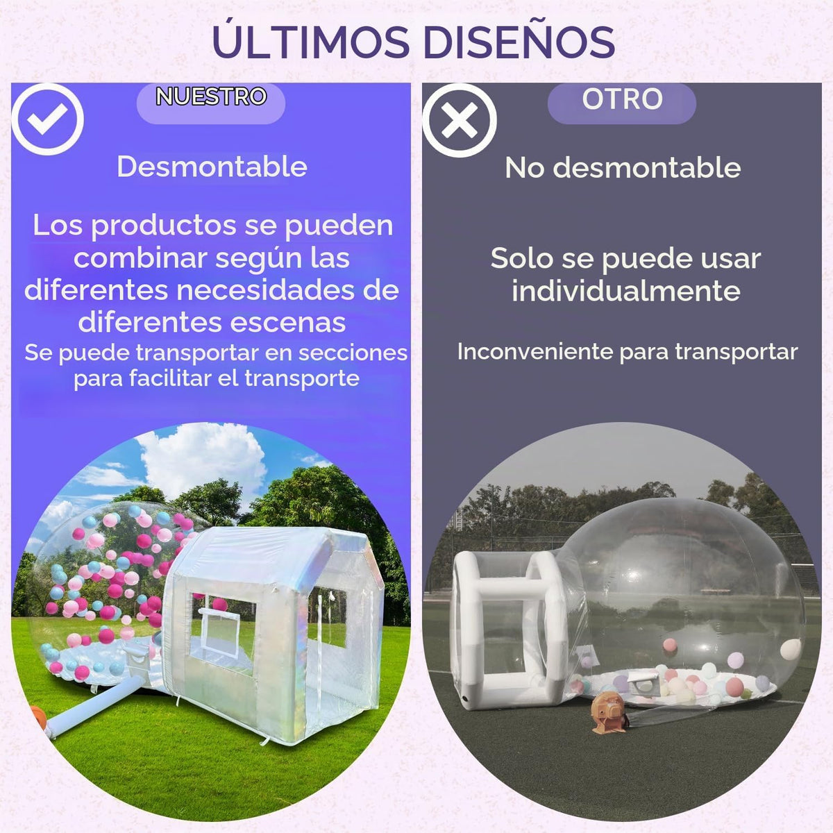 Cúpula inflable de la casa de la burbuja de 10ft para los niños, ti...
