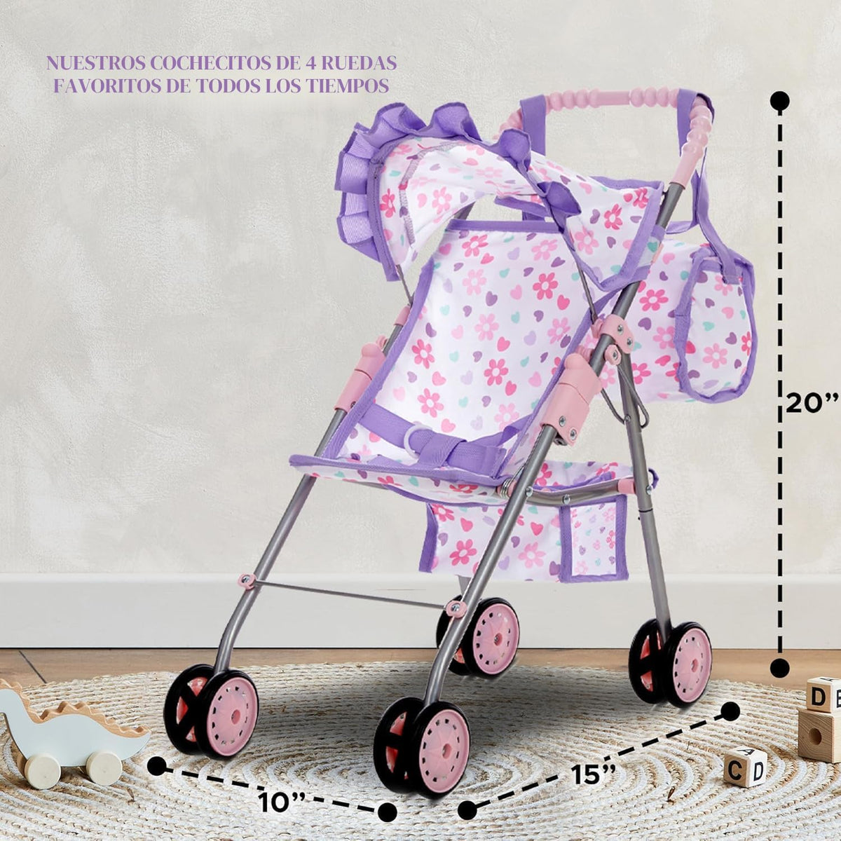 Juego de cama y columpio para bebé, accesorios para muñecas, juego...