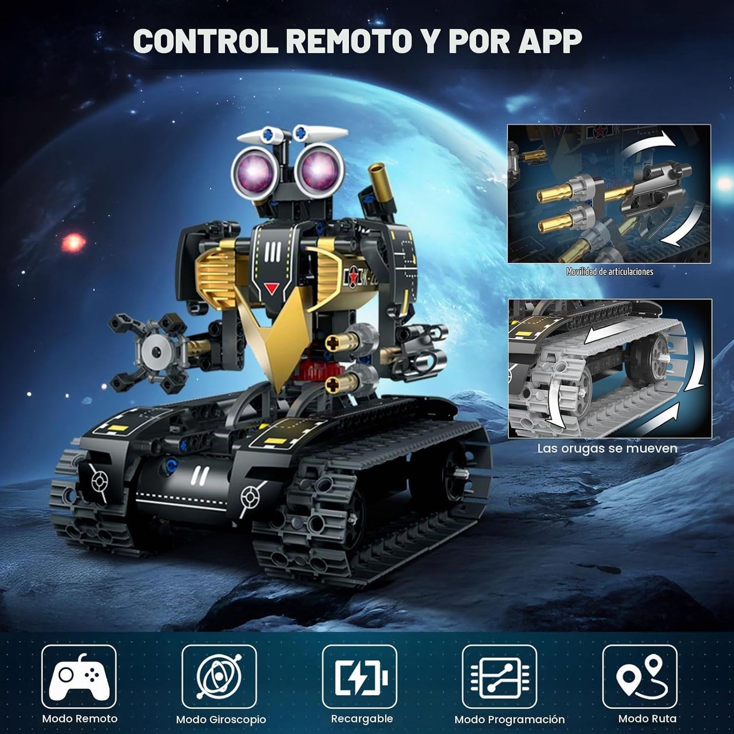 OUTOGO - Kit de construcción de robot con control remoto, regalos S...