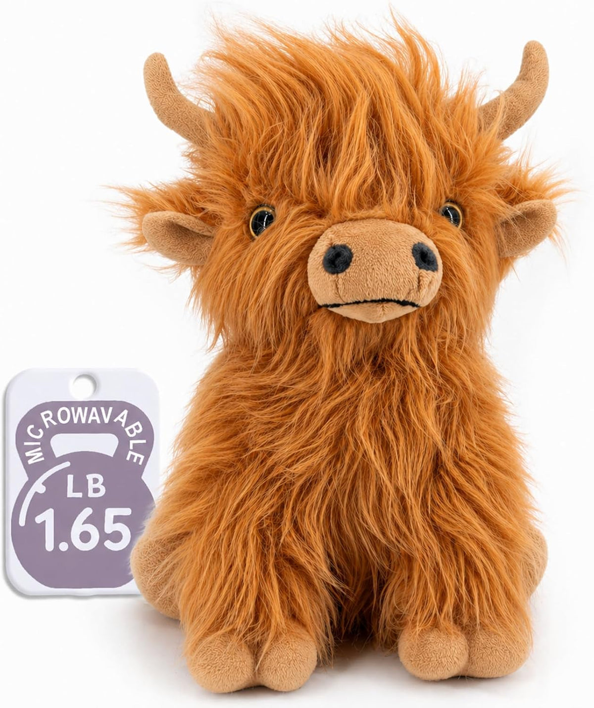 Marysun Juguete de peluche de vaca de las tierras altas para microo...
