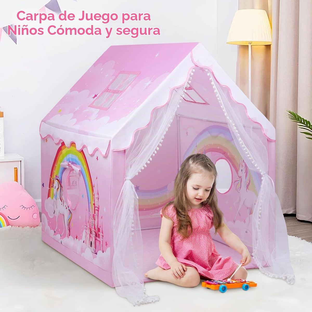 Tienda de Juegos para Niños Tienda de Princesa Rosa para Niñas, Cas...