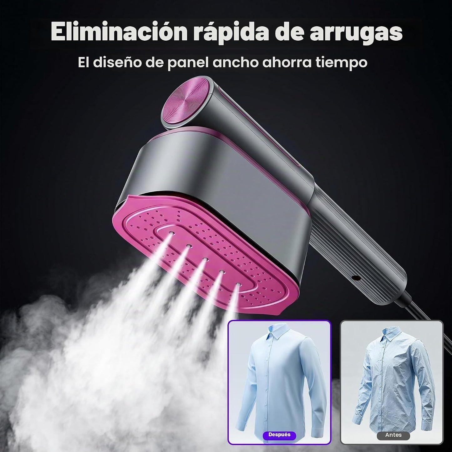 EFOBO Vaporizador para Ropa, Plancha de Viaje 2 en 1, Calentamiento...