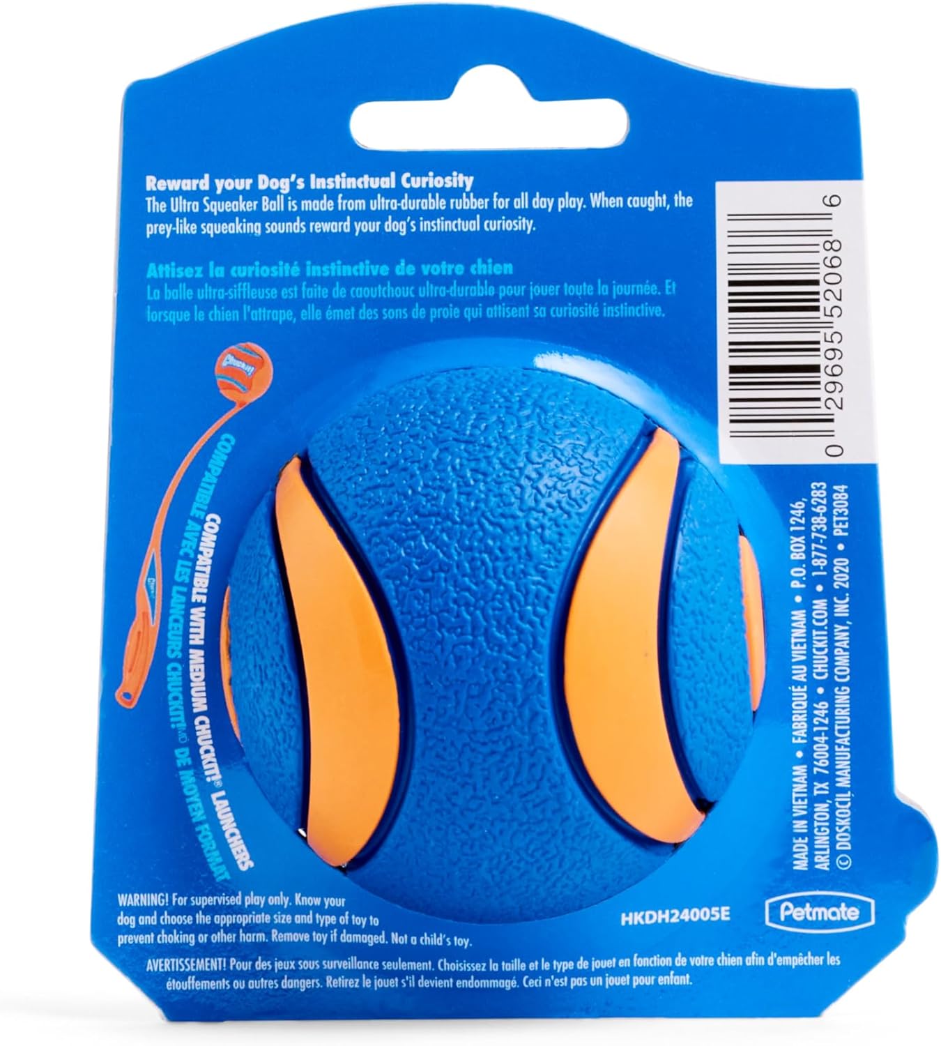 Chuckit! Pelota para perro ultra chirriante, juguete de búsqueda, m...