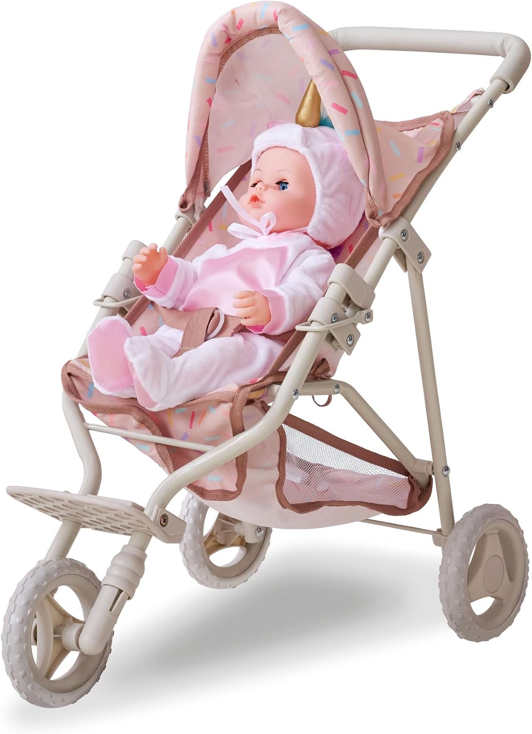 Olivia's Little World Cochecito para Muñecas Bebé con Toldo y C...