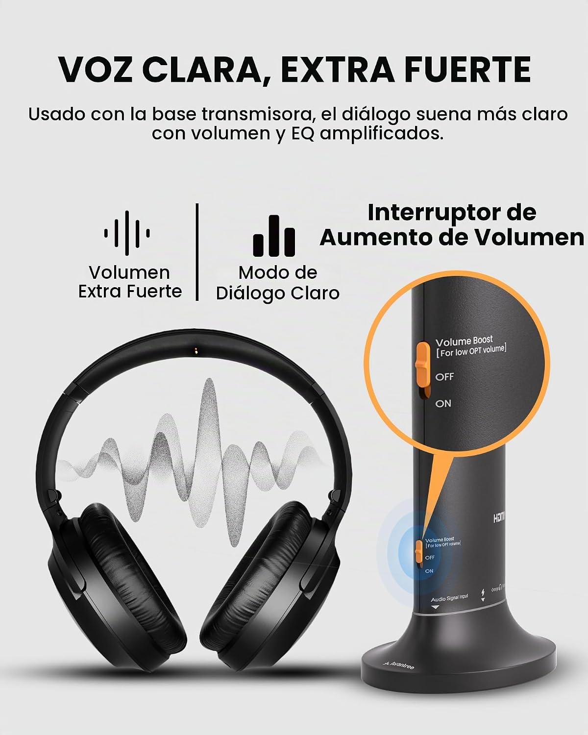 Avantree Duet Aura Auracast - Auriculares inalámbricos duales para...
