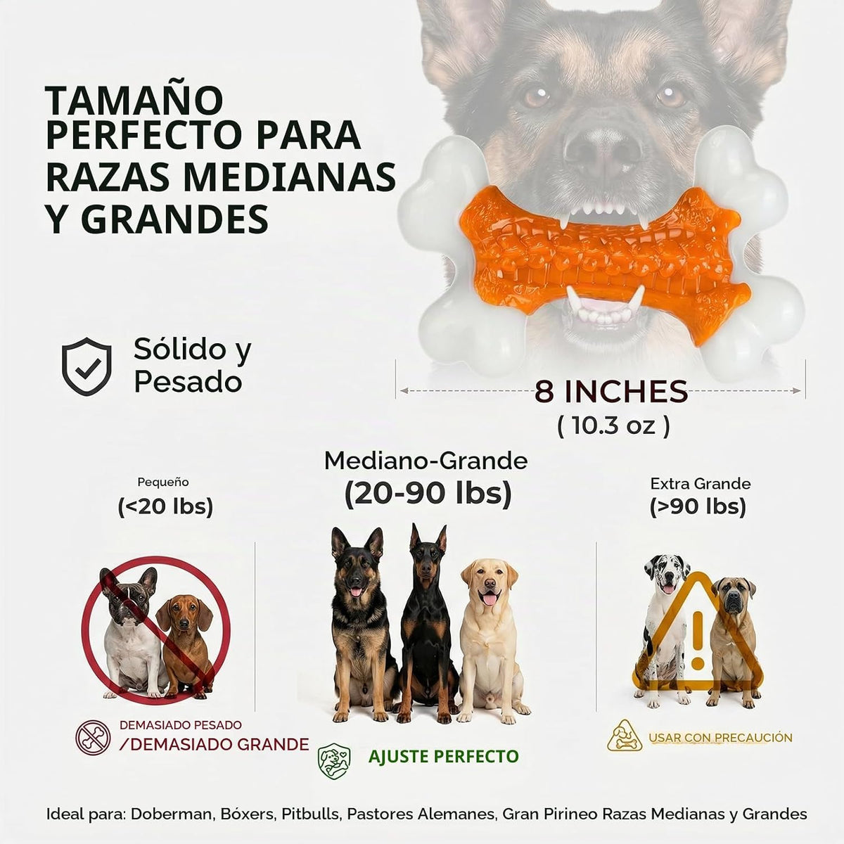 Kseroo - Juguetes para perros de raza grande que son masticadores a...