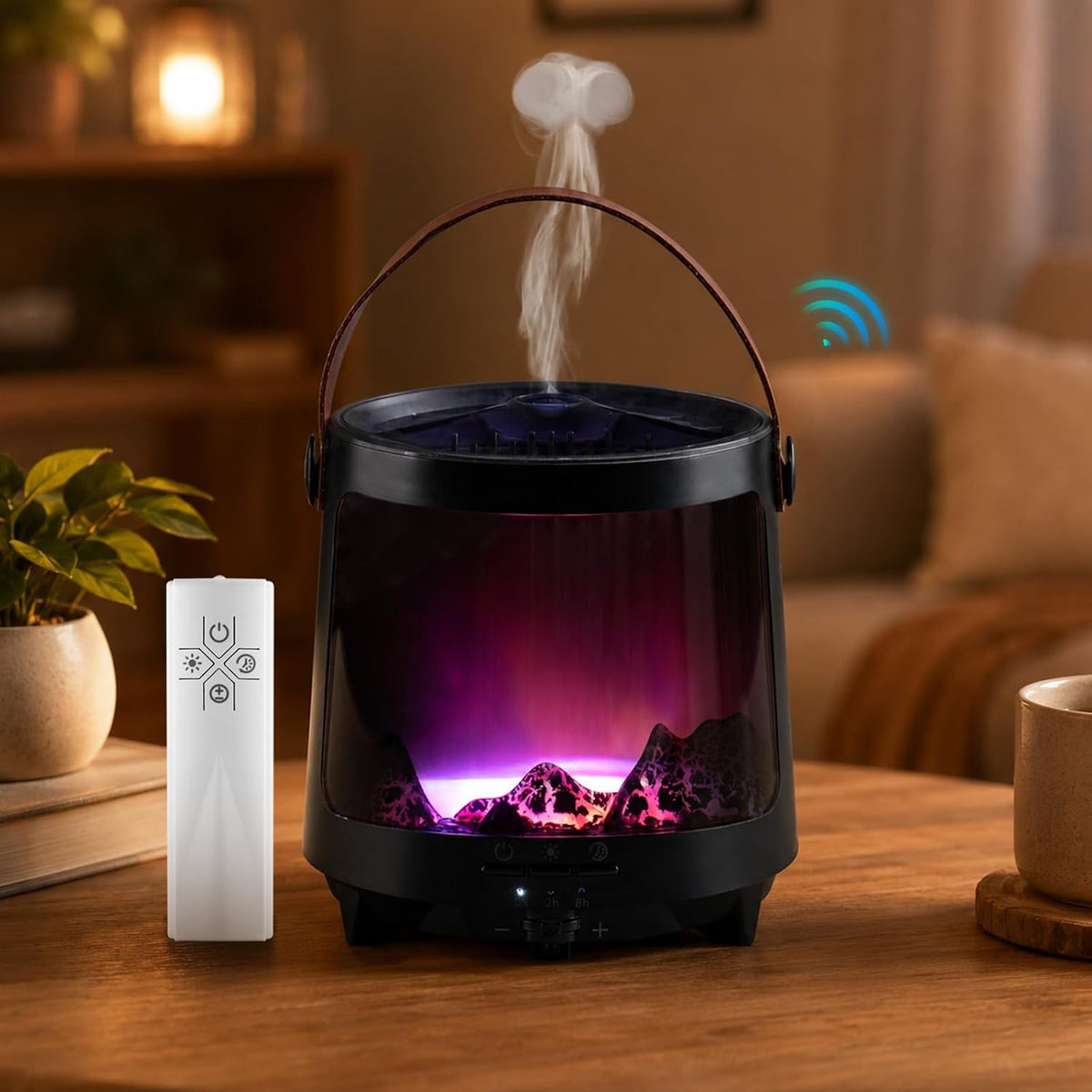 Medusa Aroma Difusor Auto-Off Cool Mist Humidificador para el hogar...
