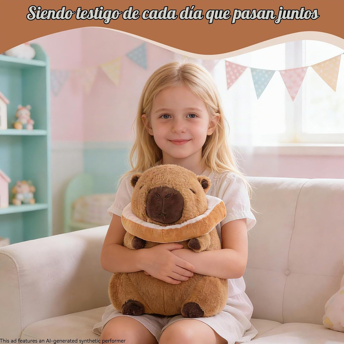 SHINUOER Lindo peluche de Capibara con tostadas de 12 pulgadas | Ca...