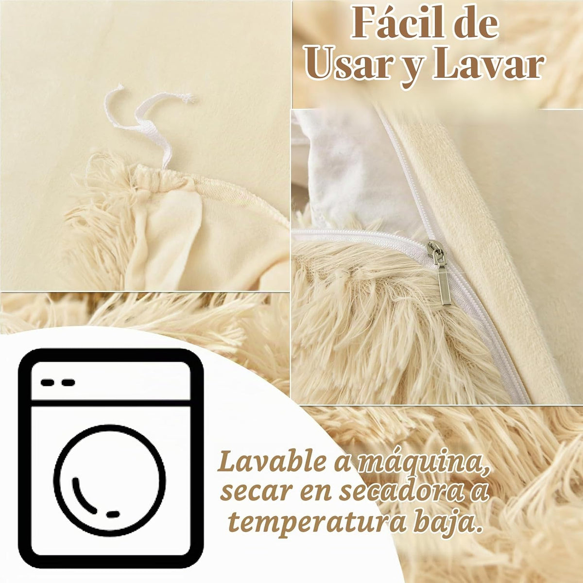 MorroMorn Juego de Funda de Edredón Mullida de Lujo Shag, Juegos de...