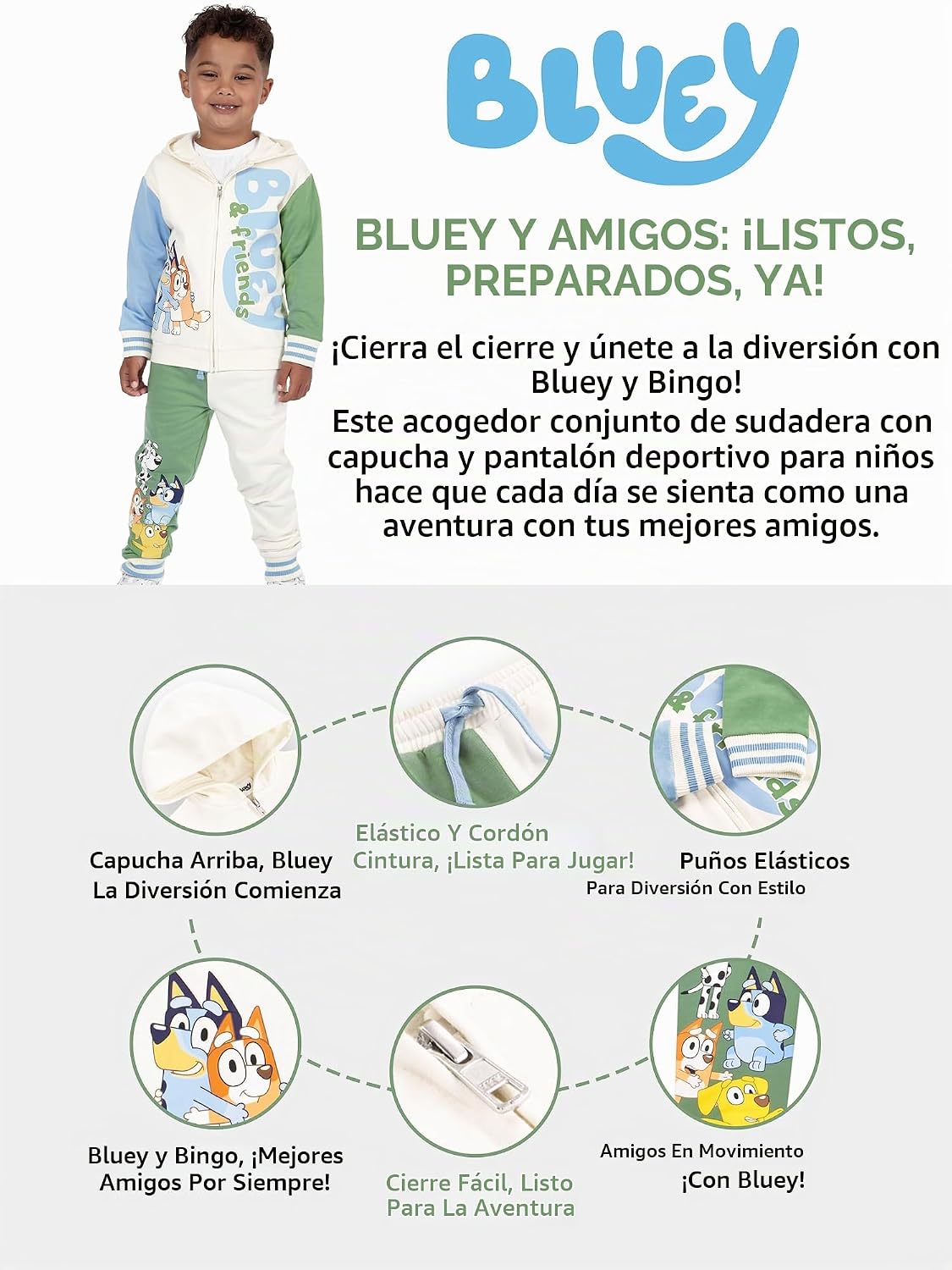 Bluey Conjunto deportivo | Conjunto deportivo para niños | Conjunto...