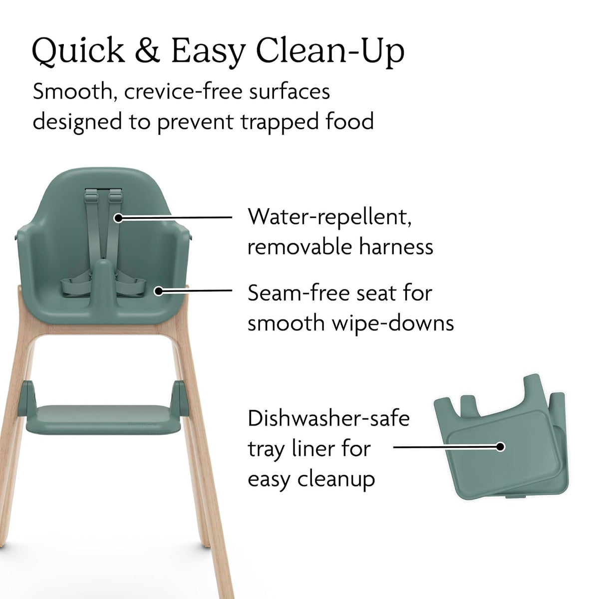 UPPAbaby Silla alta Ciro V2 para bebé - Ajustable, fácil de limpiar...