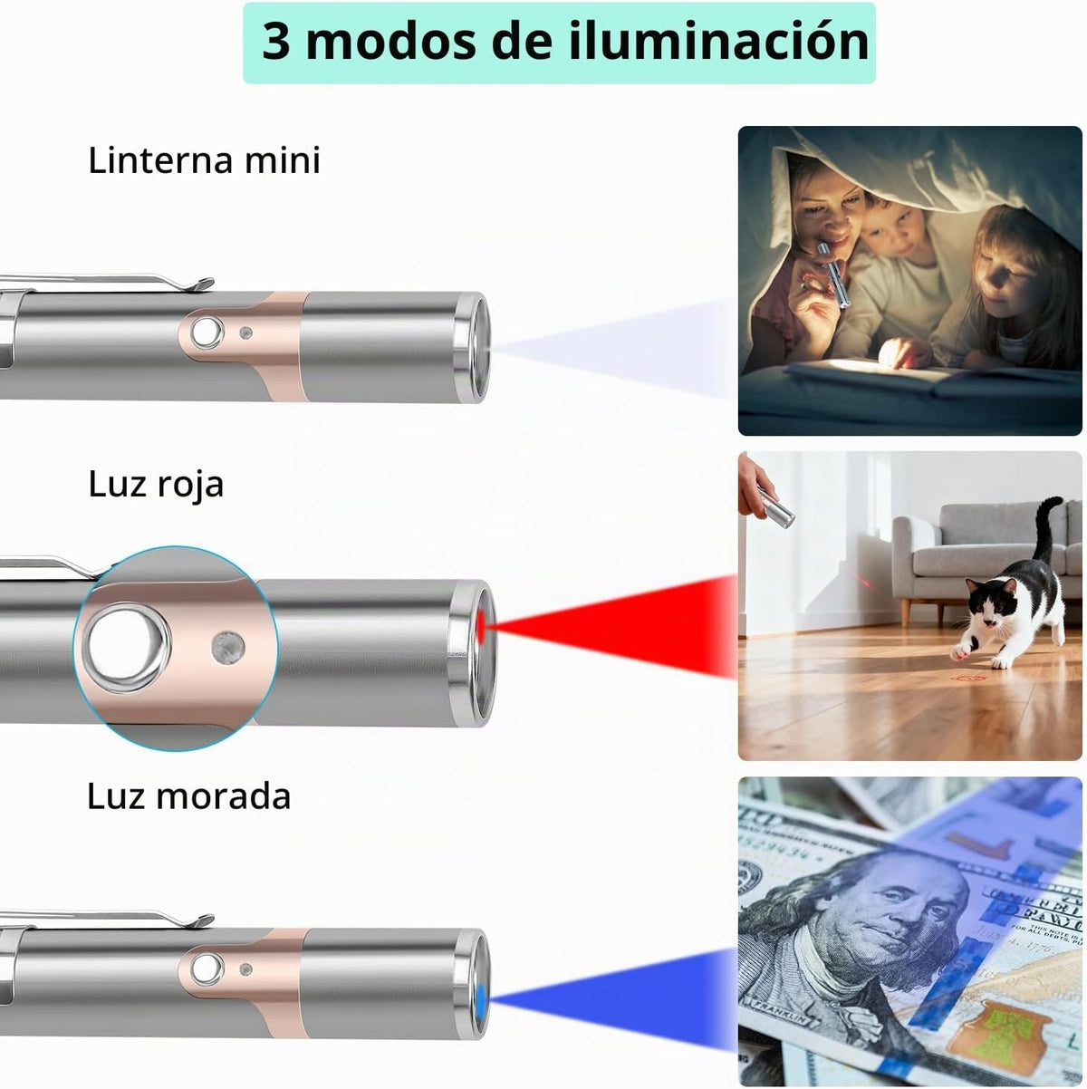 TBTeek Juguetes para gatos, con caja de metal, 2 piezas, recargable...