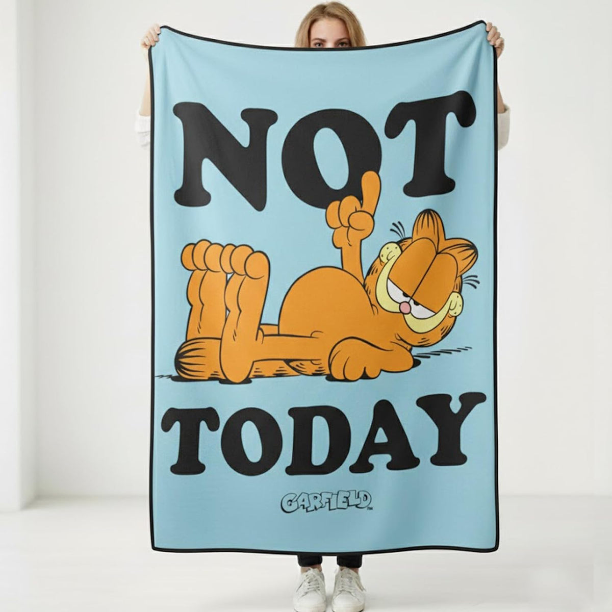 Silver Buffalo Garfield Not Today - Manta de forro polar de 45 x 60...