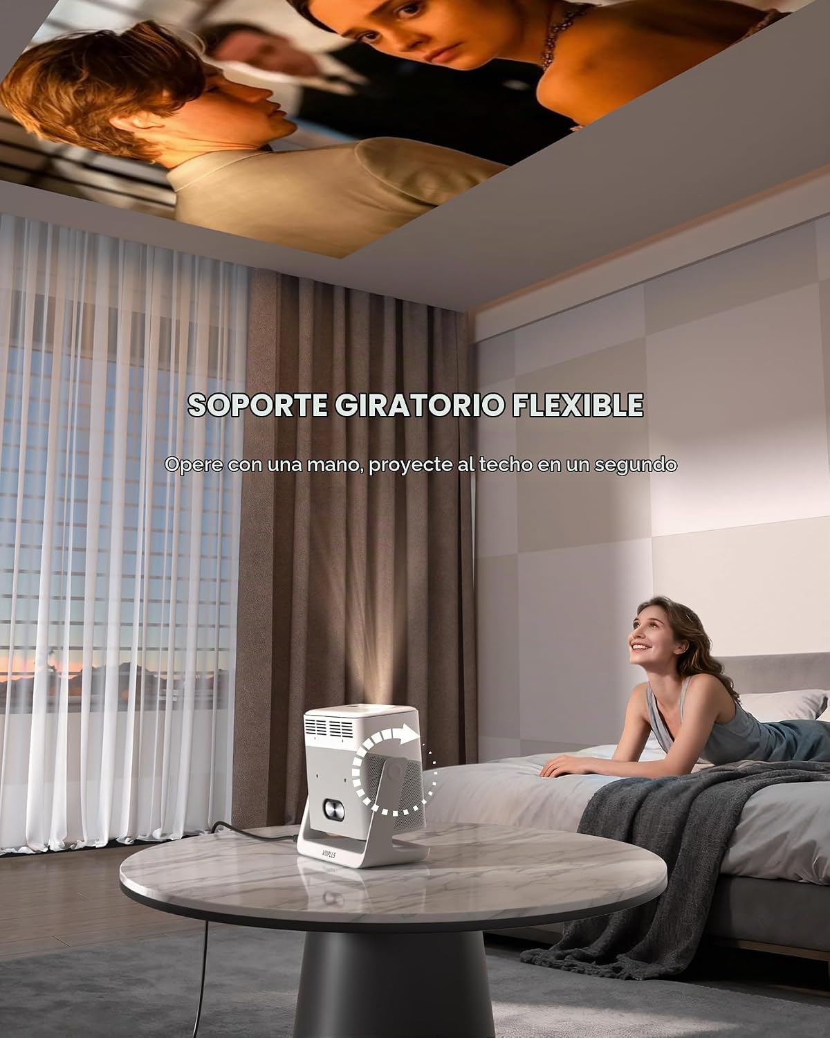 Google TV con licencia oficial: proyector inteligente 4K con WiFi y...