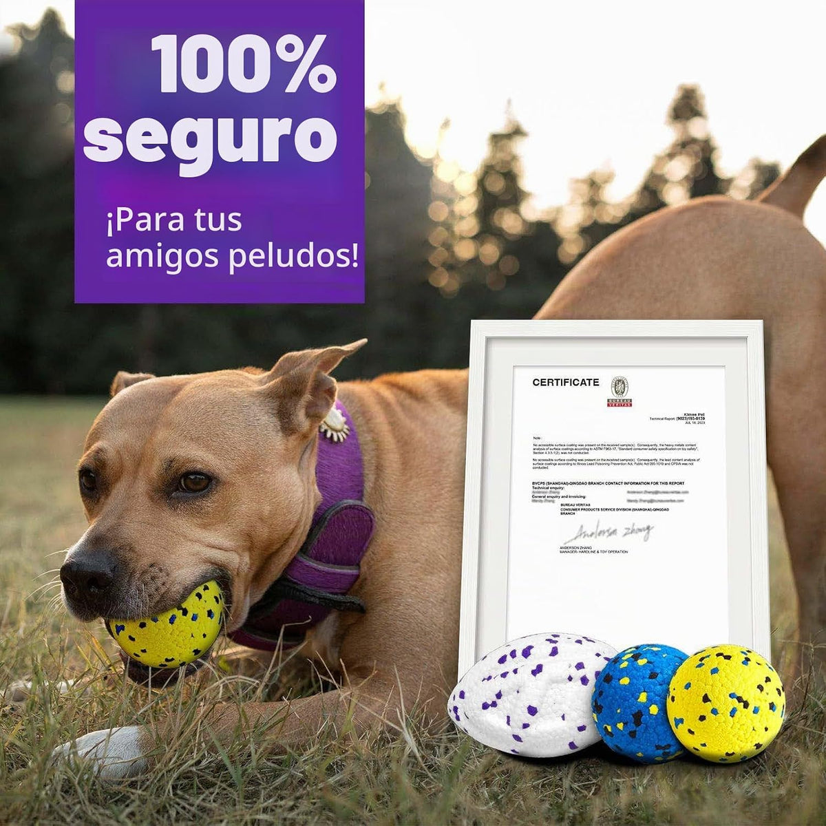 Kimee Pelotas para Perros Pelotas de Tenis para Perros Mejoradas pa...