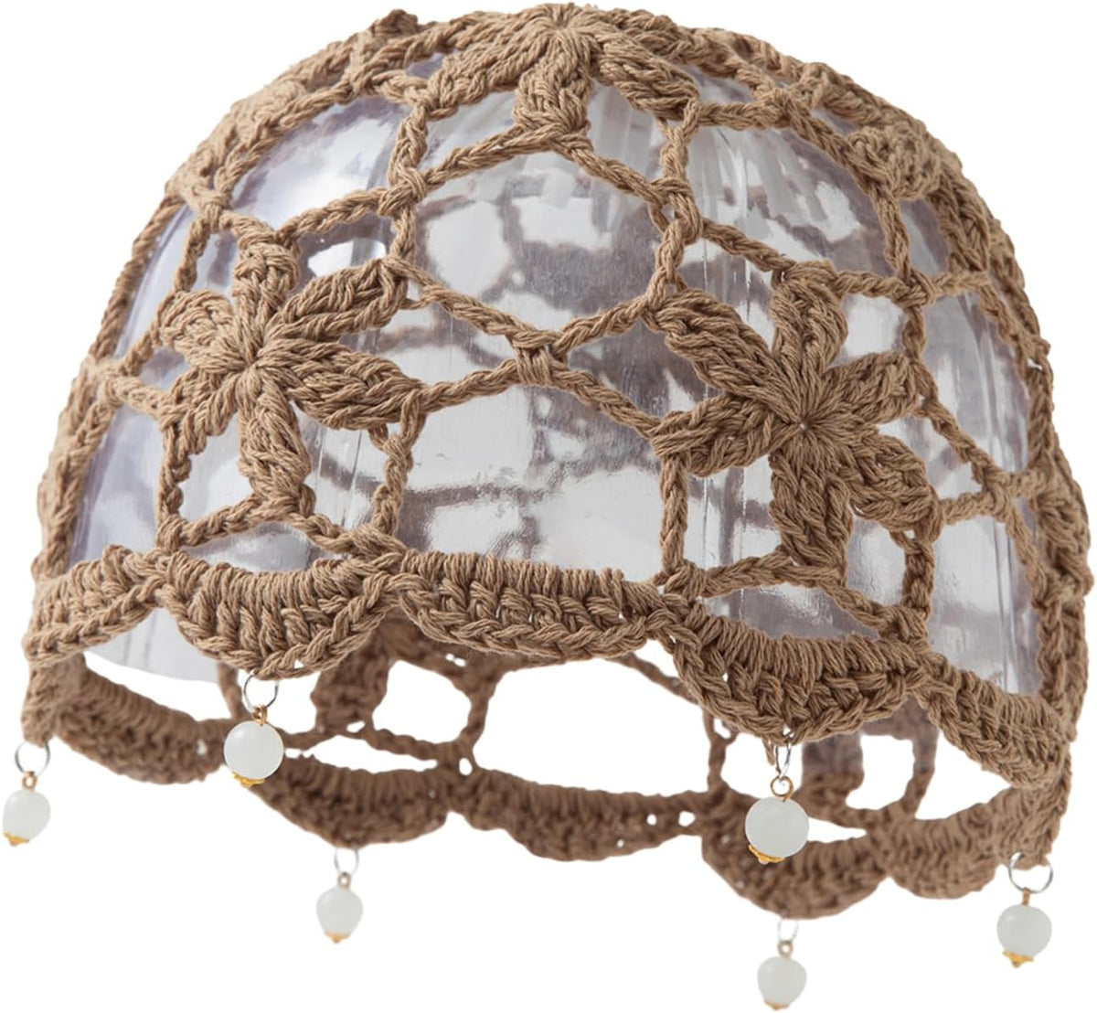Julpsk Sombrero de ganchillo hecho a mano de verano para mujer, con...