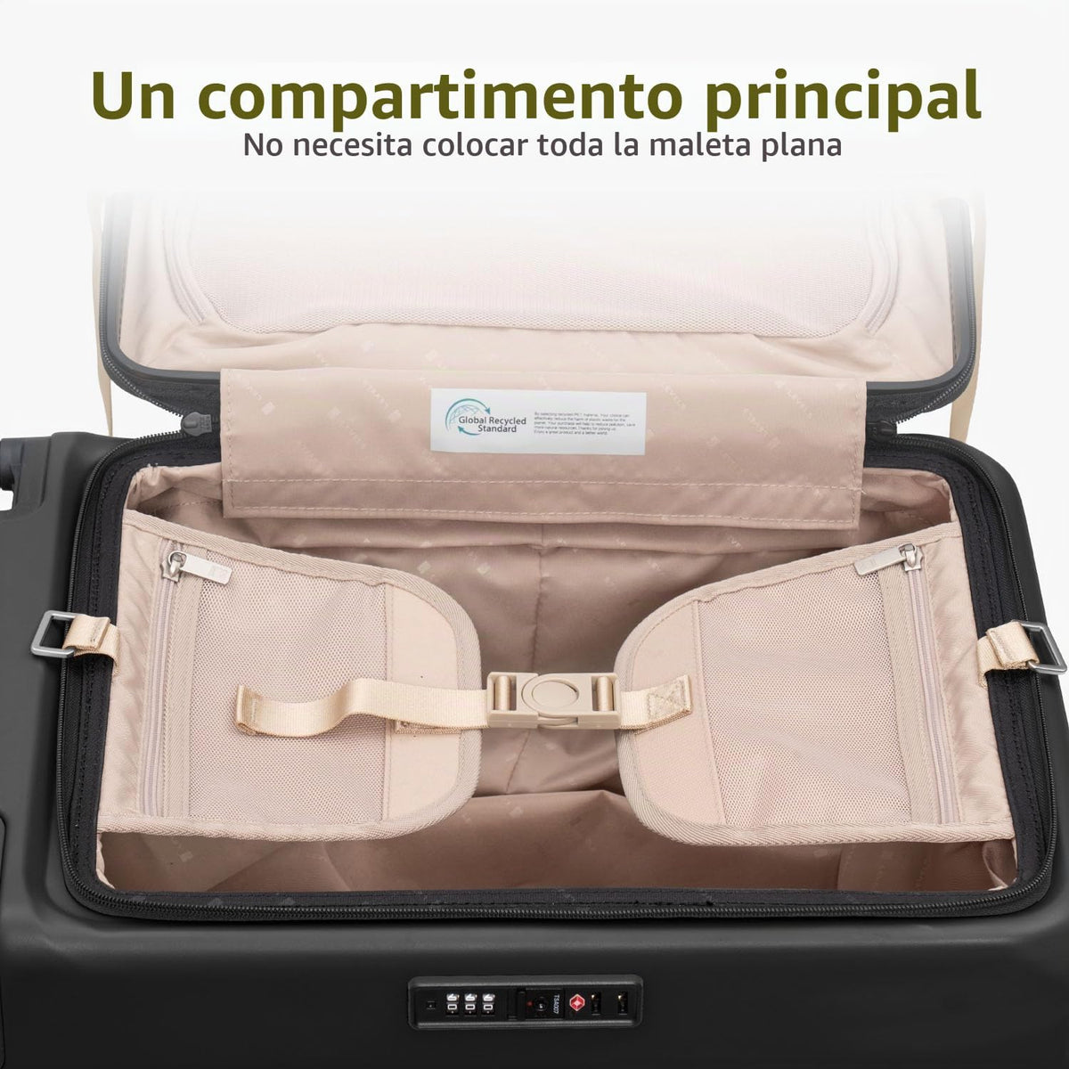 LEVEL8 Equipaje de mano Adventure Classic, Negro, 20 pulg. | Un com...