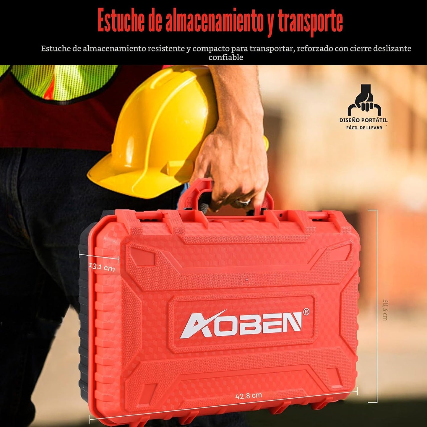 AOBEN Kit de llave de trinquete inalámbrica, trinquete de 3\/8 pulg...
