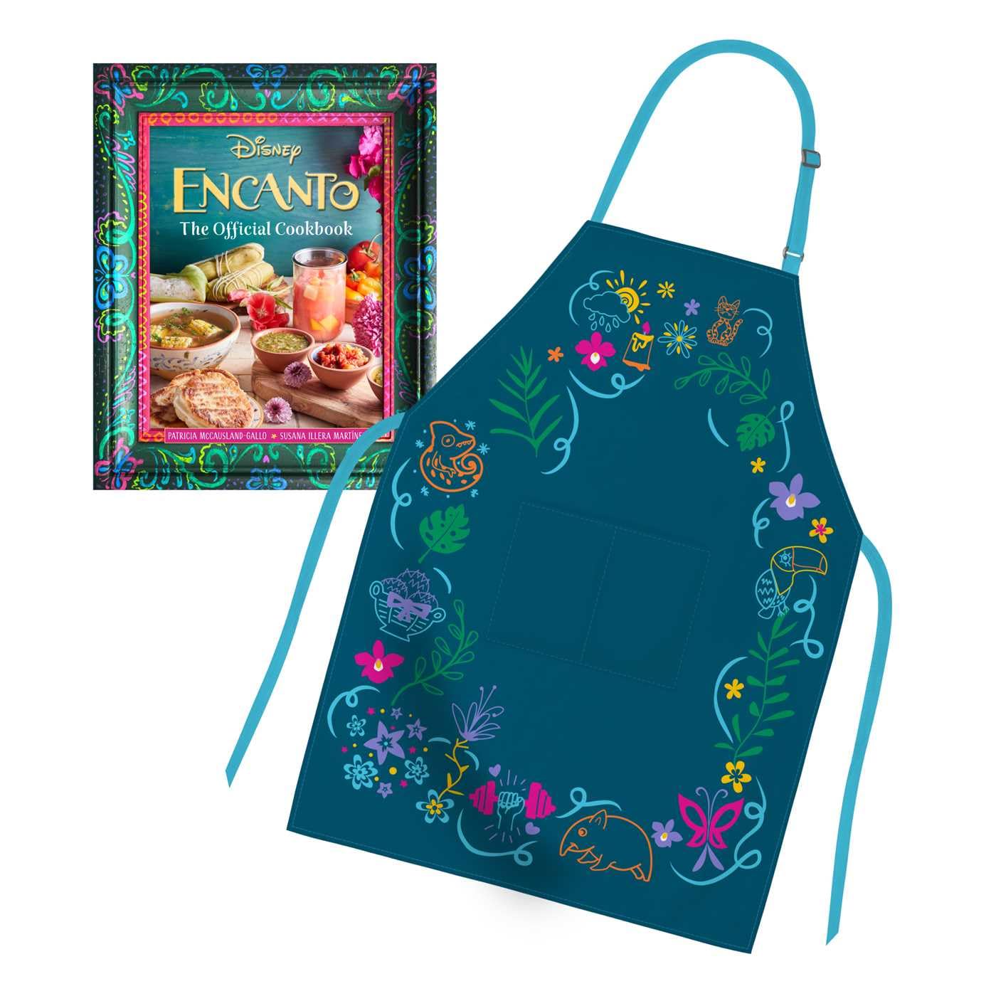 Encanto: El set de regalo oficial de libro de cocina y delantal (Di...