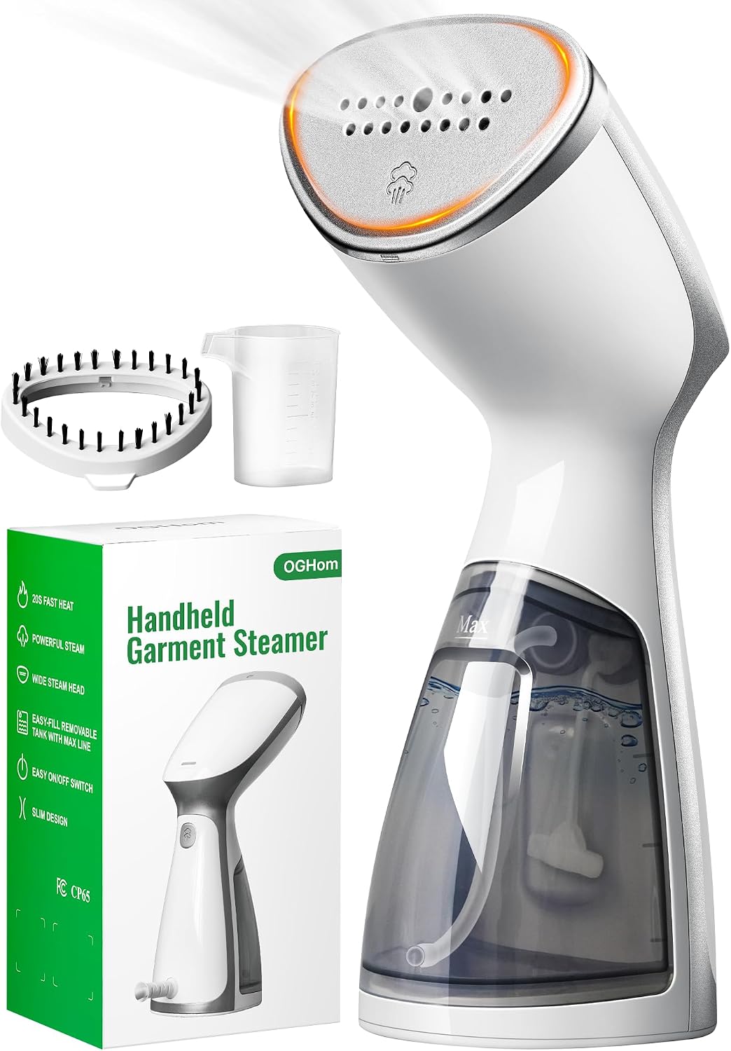 OGHom Vaporizador para ropa, removedor de arrugas portátil de mano,...