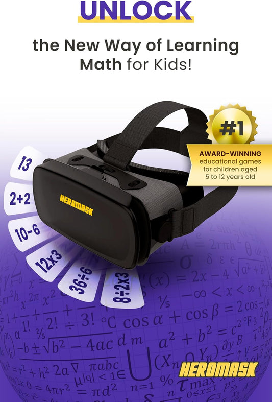 Auriculares HeroMask VR ＋ Juegos de matemáticas \u2014 Regalo para...