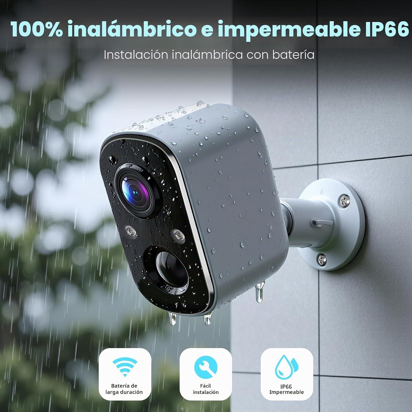 Techage Cámaras de seguridad inalámbricas para exteriores, cámaras...