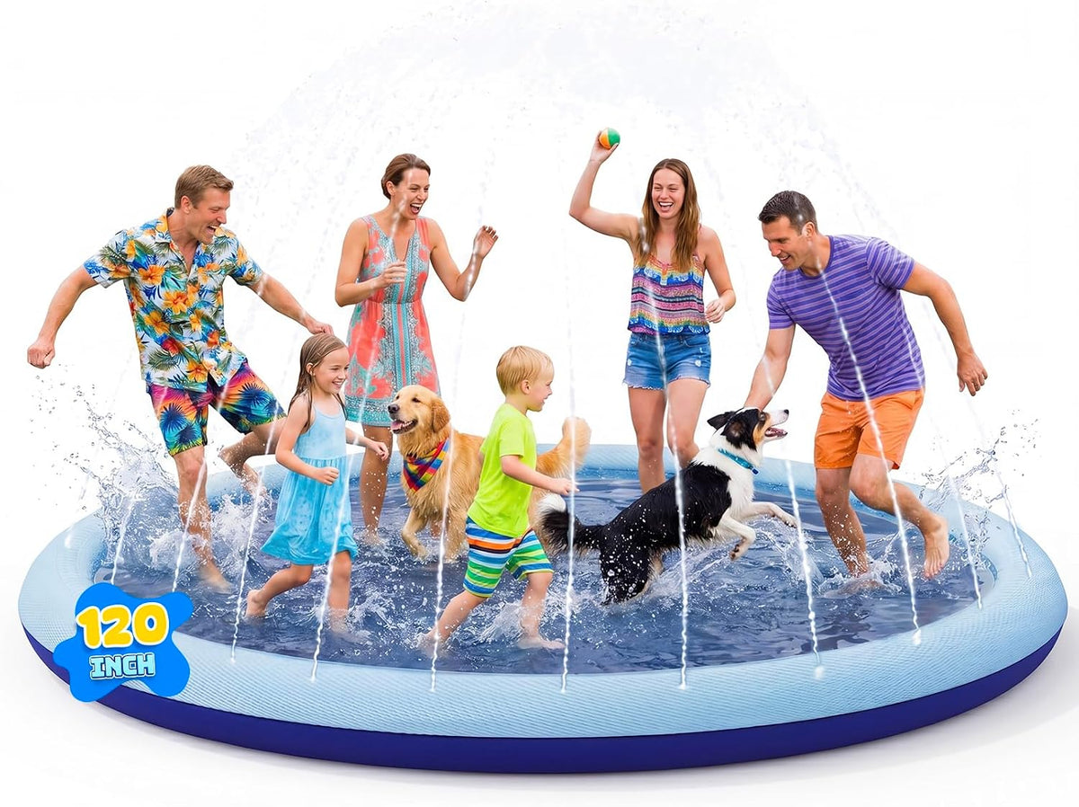 COMMOUDS Almohadilla de salpicaduras de 120 pulgadas para niños y p...