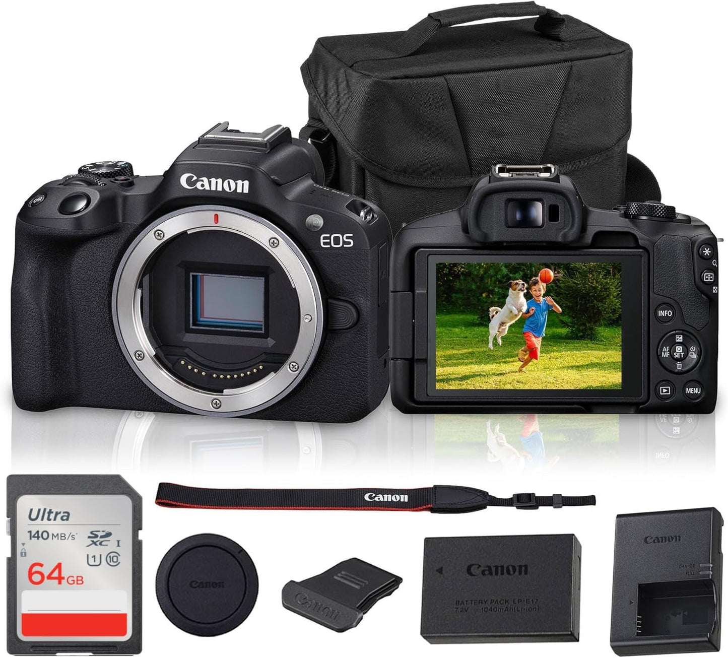 Cámara sin espejo Canon EOS R50 | 24.2MP APS-C, Video 4K 30p, Dual...