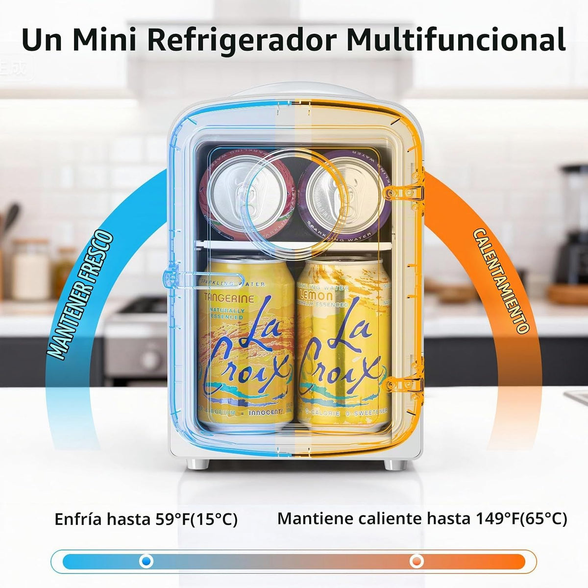 Antarctic Star Mini nevera, capacidad de 4 litros\/6 latas, refrige...