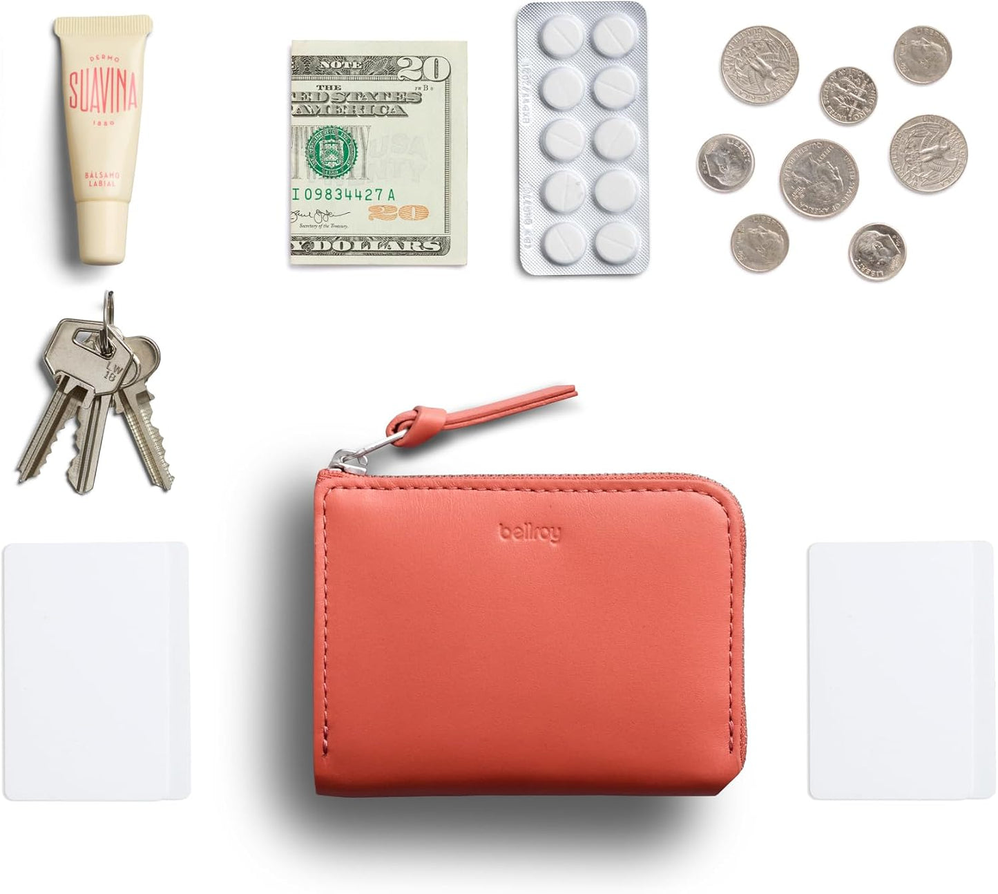 Bellroy L-Pocket (cartera minimalista con cremallera con almacenami...
