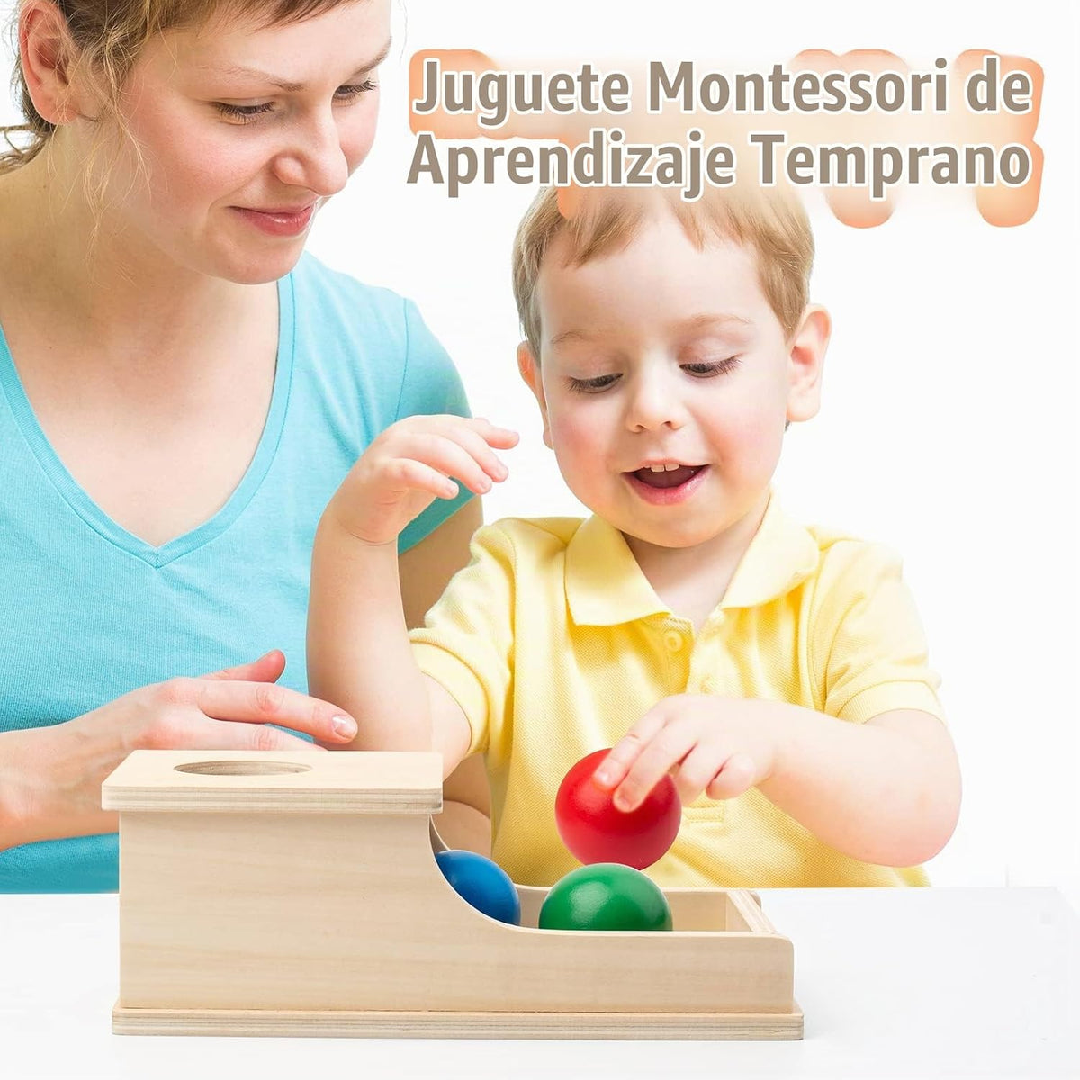 Busy edition Montessori Toys Caja de objetos de permanencia con son...