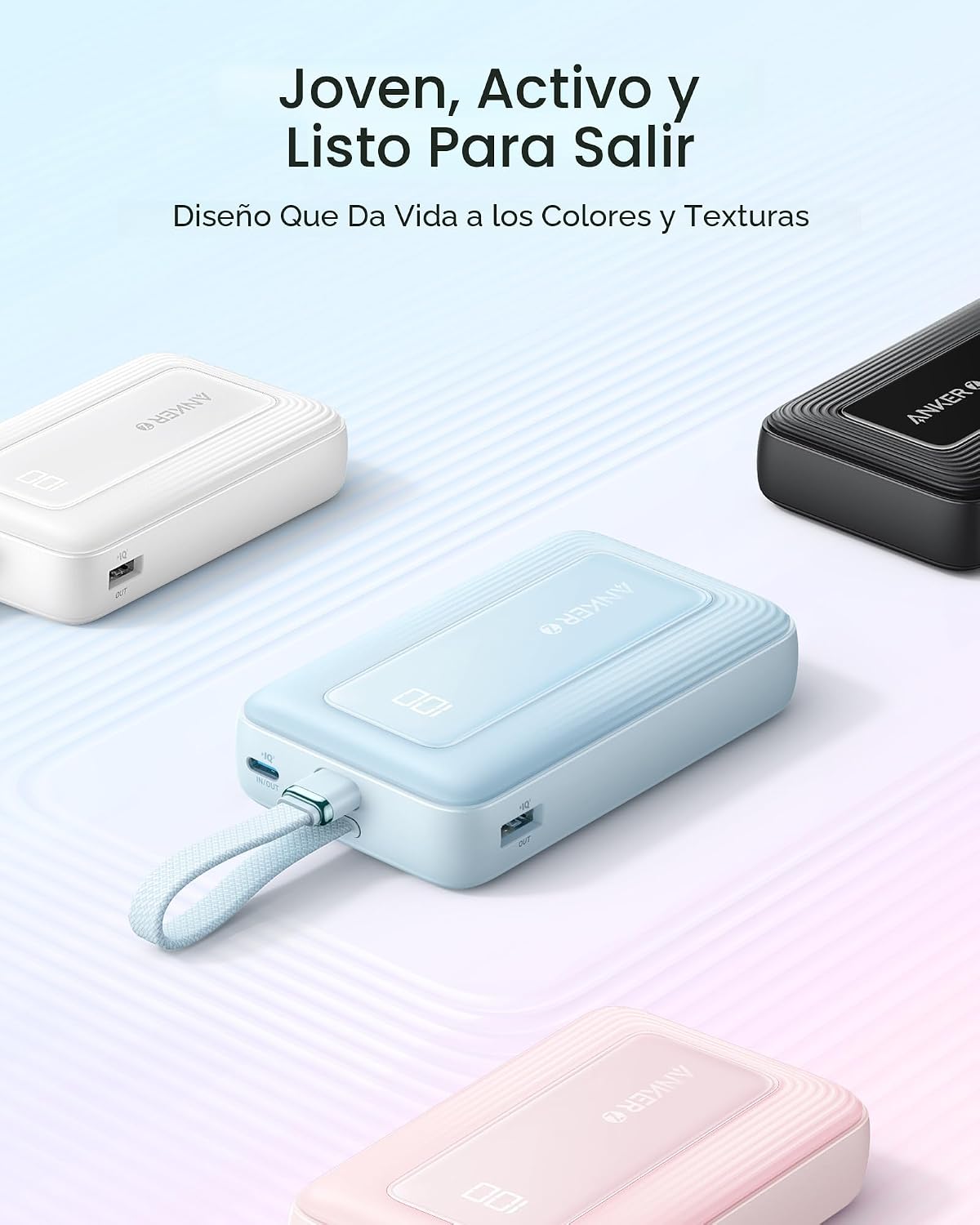 Anker Zolo Power Bank, cargador portátil de 20,000 mAh 45 W con USB...