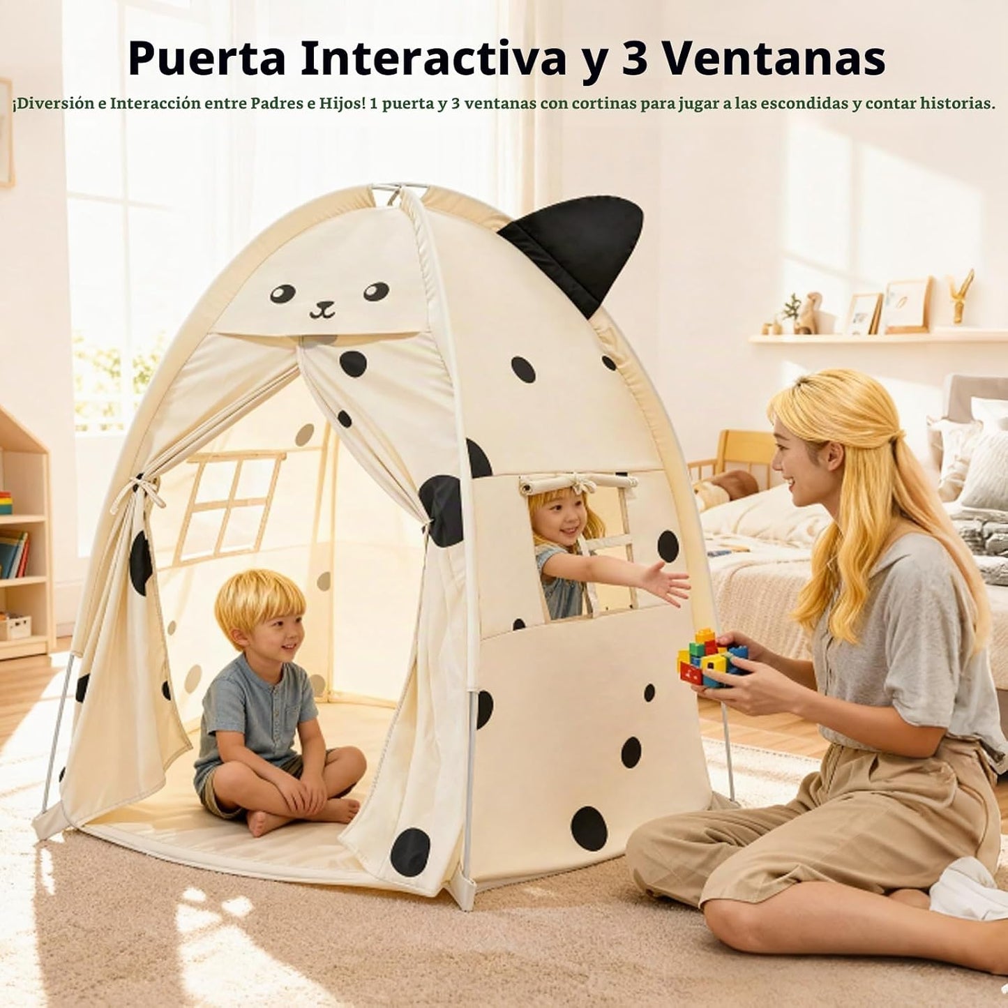 Tienda de campaña para niños con diseño de ratón pequeño, casa de j...