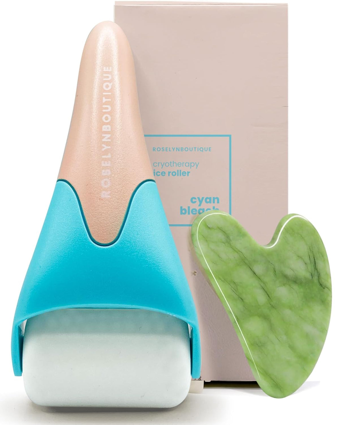 ROSELYNBOUTIQUE Rodillo de hielo para la cara, masajeador de líneas...