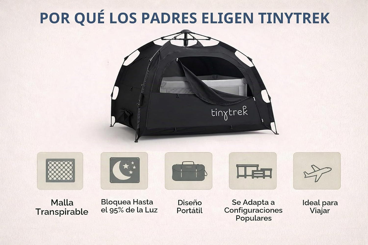 Tiny Trek Funda opaca Pack and Play, cubierta de tienda de campaña...