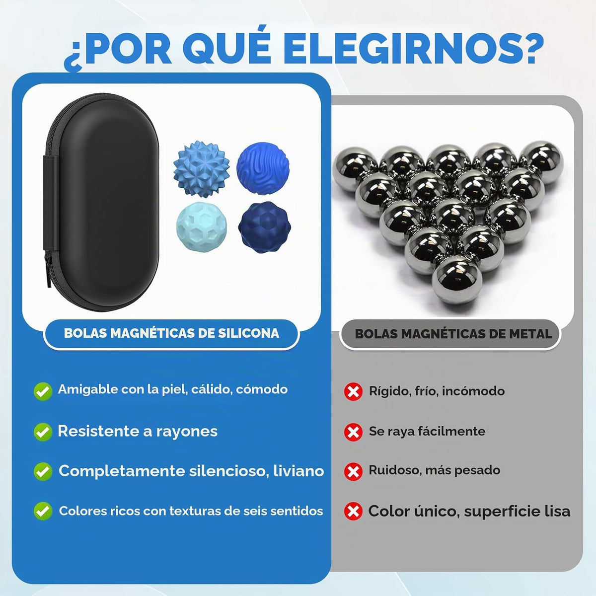 Pelotas magnéticas para adultos y adolescentes, juguetes silencioso...