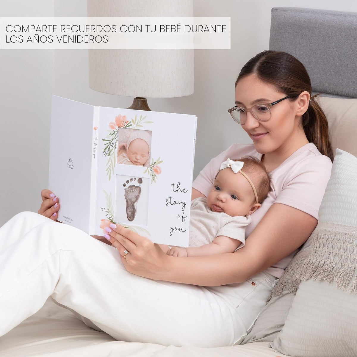 Libro de recuerdo para bebés, libro de hitos para bebé simple para...