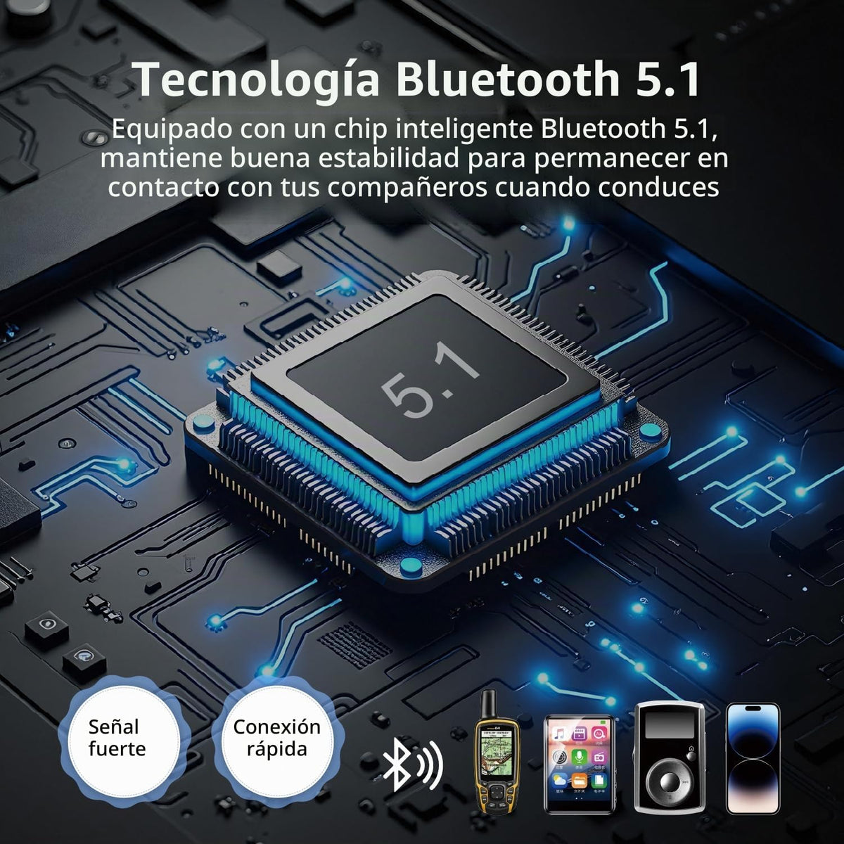 Novamente V6 Pro+ - Casco de motocicleta Bluetooth Intercomunicador...