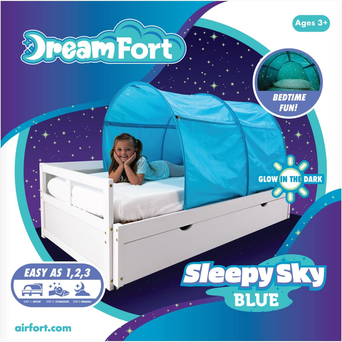 AIR FORT Original DreamFort - Toldo desplegable portátil para cama...